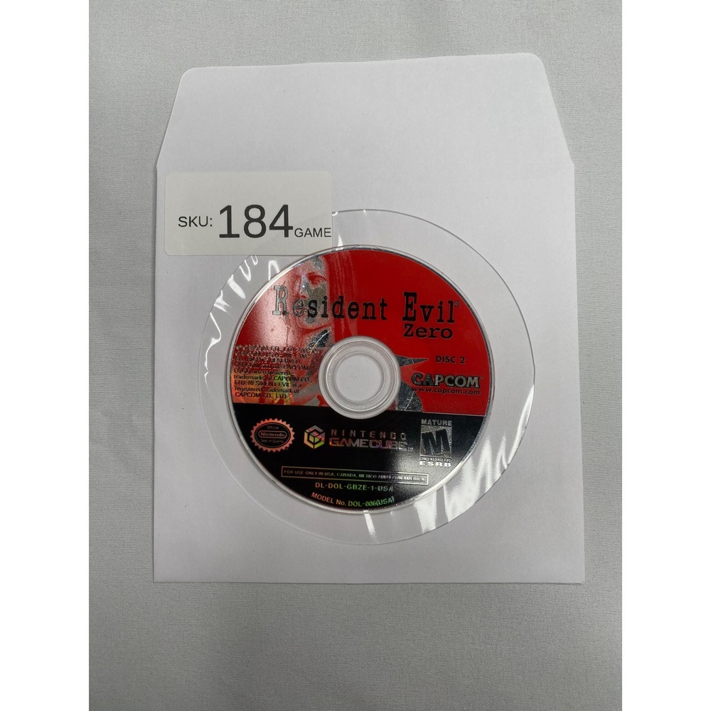 Resident Evil Zero Disc 2 Nintendo GameCube Capcom